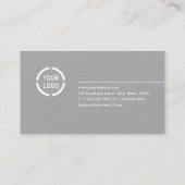 ミニマモダンルグレイカスタムプロフェッショナル事業 名刺 (裏面)