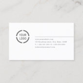 ミニマモダンルグレイカスタムプロフェッショナル事業 名刺 (裏面)