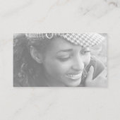 ミニマモダンルシンプルプロフェッショナル写真 名刺 (裏面)