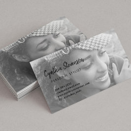 ミニマモダンルシンプルプロフェッショナル写真 名刺