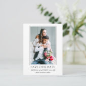 ミニマモダンルシンプル救のDate写真 ポストカード (スタンド正面)