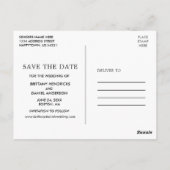 ミニマモダンルシンプル救のDate写真 ポストカード (裏面)