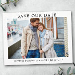 ミニマモダンルシンプル救のDate写真 ポストカード<br><div class="desc">ミニマモダンリシンプル救婚約発表葉書</div>