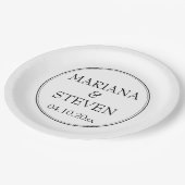 ミニマモダンルシンプル縁ど紙プレート ペーパープレート (アングル)