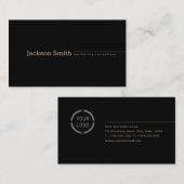 ミニマモダンルダークカスタムプロフェッショナル事業 名刺 (正面/裏面)