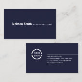 ミニマモダンルネイビーカスタムルプロフェッショナルbu 名刺 (正面/裏面)