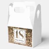 ミニマモダンルフェイク金ゴールドグリッター18歳 フェイバーボックス (オープン)