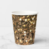 ミニマモダンルフェイク金ゴールドグリッター18歳 紙コップ (裏面)