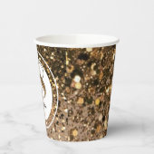 ミニマモダンルフェイク金ゴールドグリッター18歳 紙コップ (左)