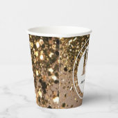ミニマモダンルフェイク金ゴールドグリッター18歳 紙コップ (右)