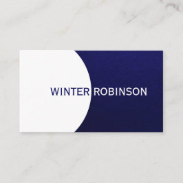 ミニマモダンルミッドナイトブルー 名刺