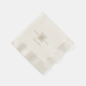 ミニマモダンル中国の・ダブル・ハピ結婚ネス 縁ありカクテルナプキン (角)