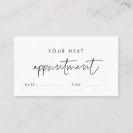 ミニマモダンル事業 予約カード