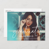 ミニマモダンル卒業写真 ポストカード (正面/裏面)