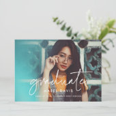 ミニマモダンル卒業写真 案内状 (スタンド正面)