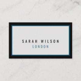 ミニマモダンル海軍ブラック名刺 コーリングカード