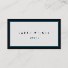 ミニマモダンル海軍ブラック名刺 コーリングカード