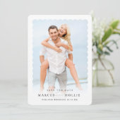 ミニマモダンル結婚婚約書道 招待状 (スタンド正面)