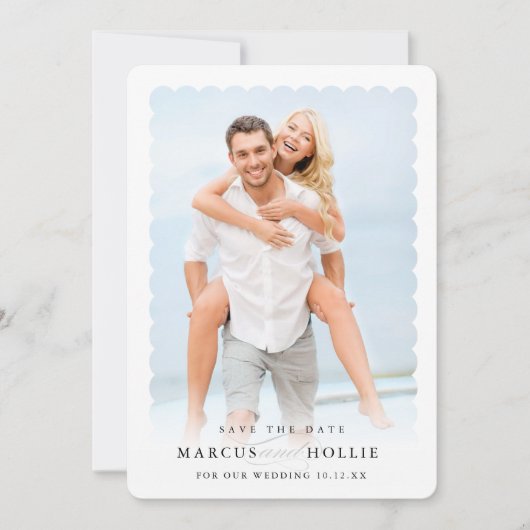 ミニマモダンル結婚婚約書道 招待状 (正面)