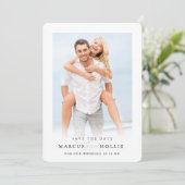 ミニマモダンル結婚婚約書道 招待状 (スタンド正面)