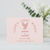 ミニマモダン結婚リストのロエレガントミオとジュリエット サンキューカード (スタンド正面)