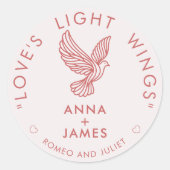 ミニマモダン結婚リストのロエレガントミオとジュリエット ラウンドシール (正面)