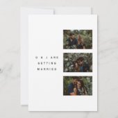 ミニマモダン結婚リスト セーブザデート (裏面)