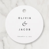 ミニマモダン結婚リスト フェイバータグ (正面)