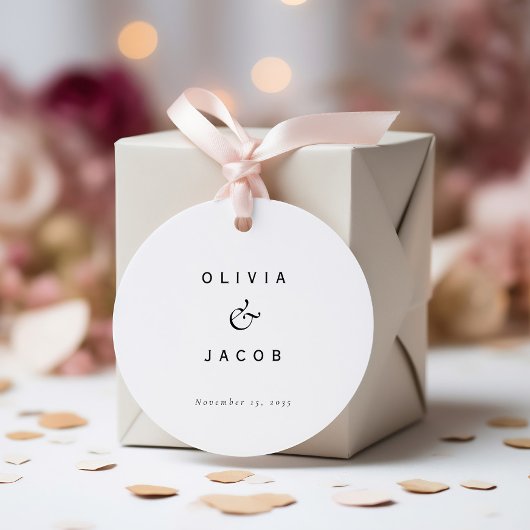 ミニマモダン結婚リスト フェイバータグ