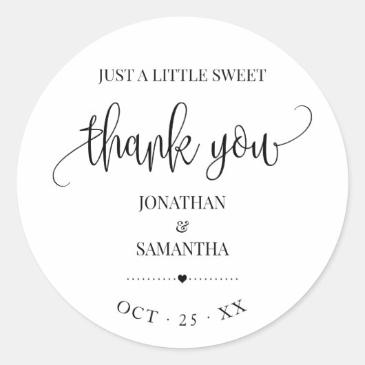 ミニマモダン結婚者の好意 ラウンドシール (正面)