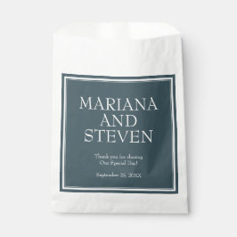 ミニマモダン縁どルブルー結婚ズ フェイバーバッグ