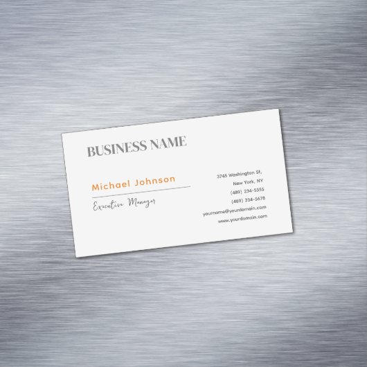 ミニマユニークモダンプロフェッショナルシック マグネット名刺 (インサイチュ)