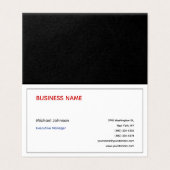 ミニマユニークモダンプロフェッショナルシック 名刺 (外部フラット)