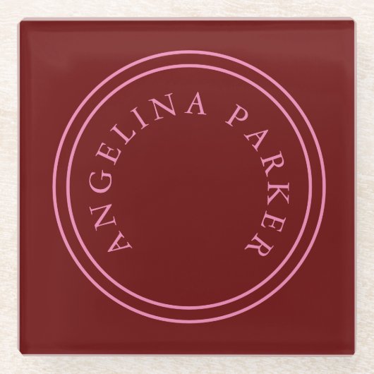 ミニマユニークモダンリスト平野 ガラスコースター (正面)