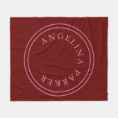 ミニマユニークモダンリスト平野 フリースブランケット (正面(横))