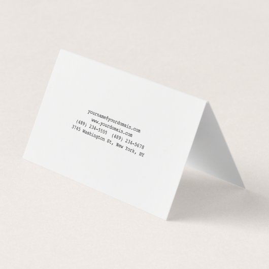 ミニマユニークモダンリスト平野 名刺 (裏面)