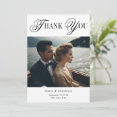 ミニマユニークリエレガントアル2結婚写真 サンキューカード (スタンド正面)