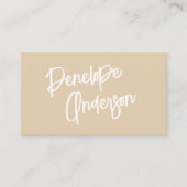 ミニマユニークリストニュートラルボホシックモダントレンディー 名刺 (正面)