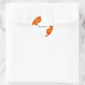 ミニマユニークリストバラフローラフェミニンオレンジ ラウンドシール (バッグ)