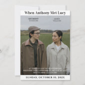 ミニマユニークリスト写真結婚の 招待状 (正面)