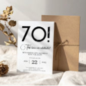 ミニマユニークリスト日付70誕生日を保存 招待状