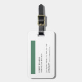 ミニマユニークリ標準サモダンイズ白黒 ラゲッジタグ (正面縦)