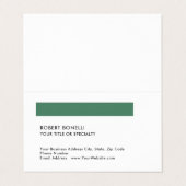 ミニマユニークリ標準サモダンイズ白黒 名刺 (外部フラット)