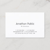 ミニマリエレガントストプロフェッショナルクラシックテンプレート 名刺 (正面)