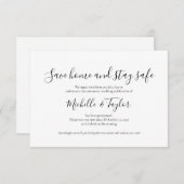 ミニマリエレガントストホームステイセーフカード ノートカード (正面/裏面)