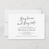 ミニマリエレガントストホームステイセーフカード ノートカード (正面)