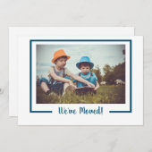 ミニマリエレガントスト引っ越しました発表写真 案内状 (正面/裏面)