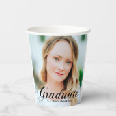 ミニマリエレガントスト脚本の卒業写真パーティー 紙コップ (裏面)