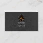 ミニマリエレガントスト·グレー·ドグランジライビング 名刺 (裏面)