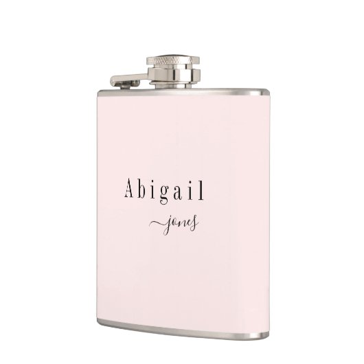 ミニマリエレガントスト·スクリプトパーソナライズされた名 フラスク (左)